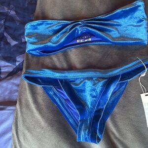 Frankie's Bikinis Royal Blue Bandeau Set